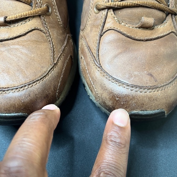 🌹 Merrell Meridian Dark Earth Leather Trail Hiking Sport Shoes Mens 10.5 Casual - Picture 12 of 16